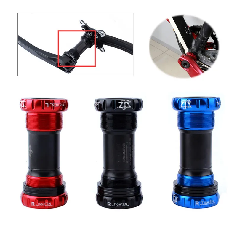 

Bike Axis Bottom Bracket Fit 68mm/73mm Bicycle Press BB Screw/Thread Type Bottom Bracket BB Bike Tooth Plate Axis Bicycle Parts