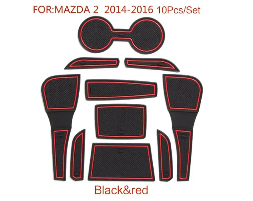 Нескользящий коврик для межкомнатных дверей и ворот чашки mazda 2 2014 2020 10 шт./лот