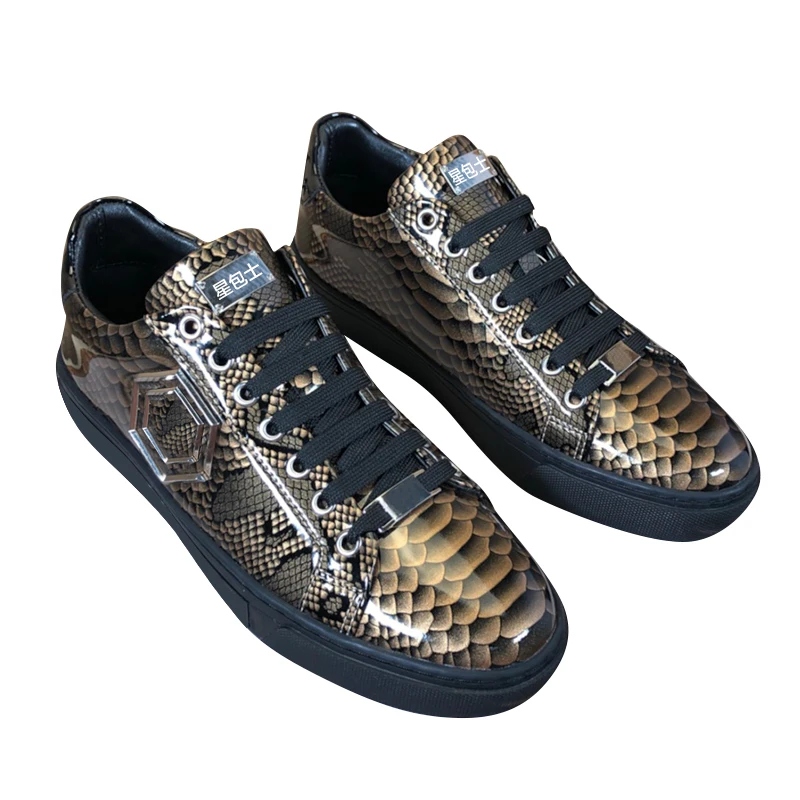 

Starbags PP итальянская оригинальная Мужская обувь с логотипом черепа, Высококачественная Модная Повседневная Удобная Высококачественная кожа...