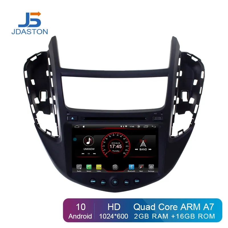JDASTON Android 10 0 Автомобильный DVD плеер для CHEVROLET TRAX 2013 2014 2015 2016 1 Din автомобильный Радио