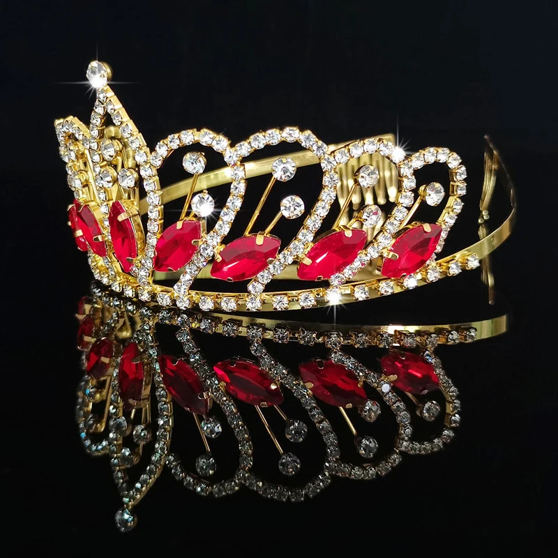 Fashion Wedding Crown For Bride Headpiece Baroque Tiaras And Crowns Princess Tiara Crystal Rhinestone Headband Hair Accessories | Украшения
