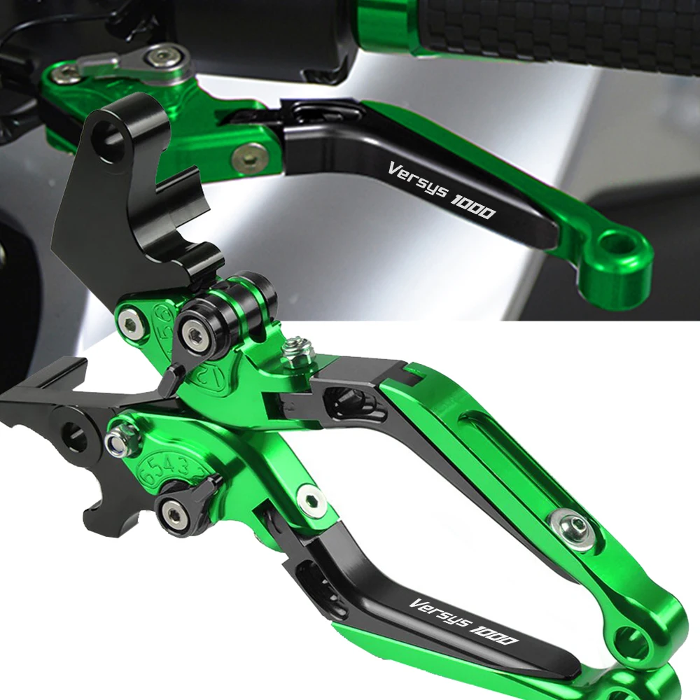 

high quality Motorbike Accessories adjustable Brake Clutch Lever For KAWASAKI VERSYS 1000 2012 2013 2014 With " VERSYS1000" logo