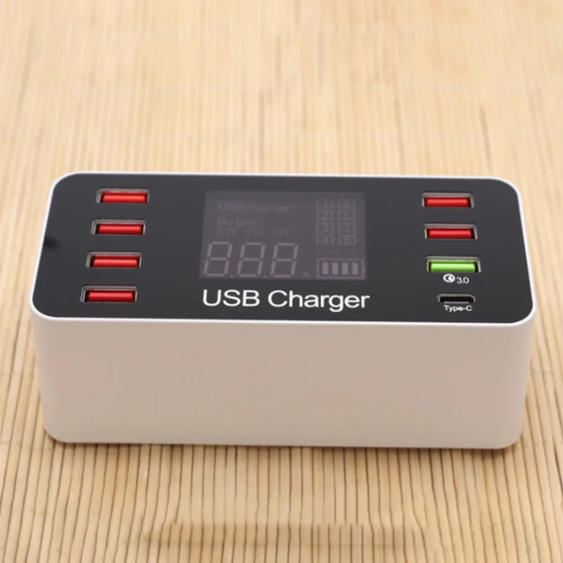 Быстрое зарядное устройство с 8 портами USB 3 0 несколькими для телефона