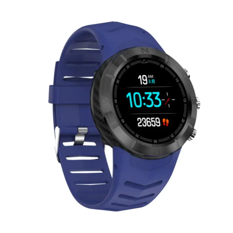 Black and Blue 696 DT08 спортивные Смарт-часы HRV Обнаружение IP67 водонепроницаемый монитор кровяного давления сердечного ритма мониторинг окружающей среды компас - Цвет: Black and Blue