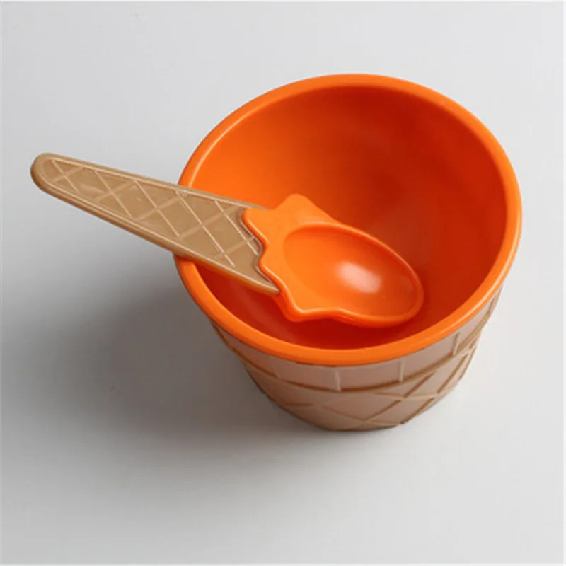 Orange 1 Набор, миска для мороженого, ложка, прозрачная/пушистая коробка для слизи, популярные игрушки для детей, игрушки для детей, амулеты, глина Lizun, Набор для творчества, аксессуары - Цвет: Orange