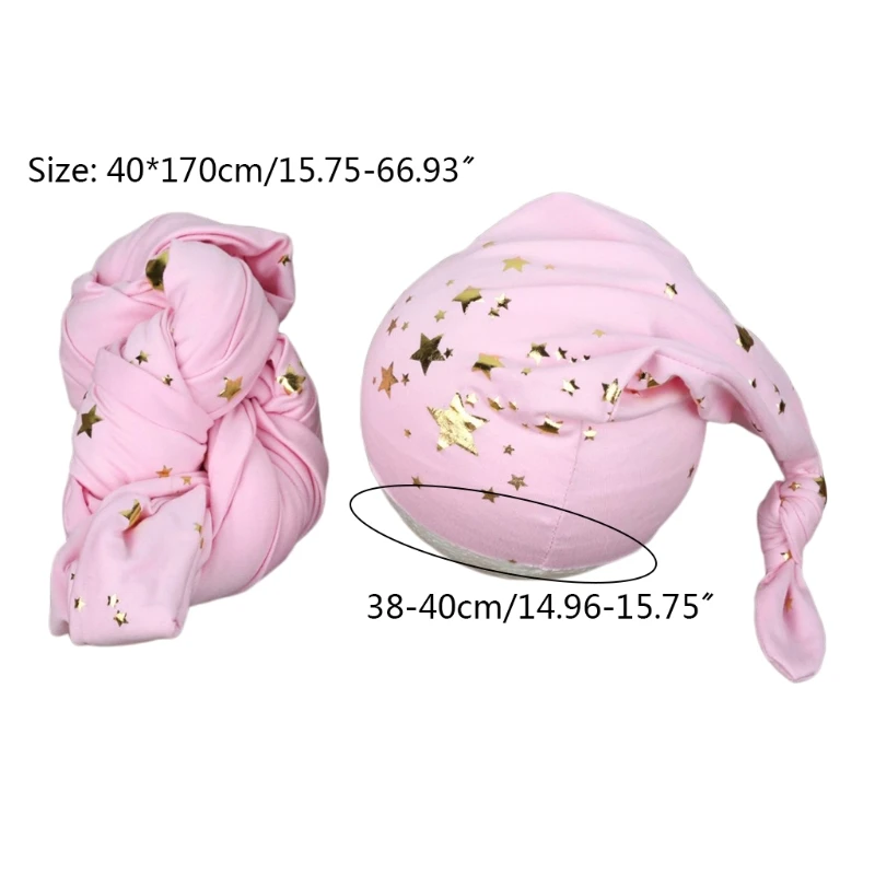 

Baby Knot Tail Hats Starry Sky Hat Newborn Photography Props Infants Beanies Cap Photo Shooting Posing Accessories