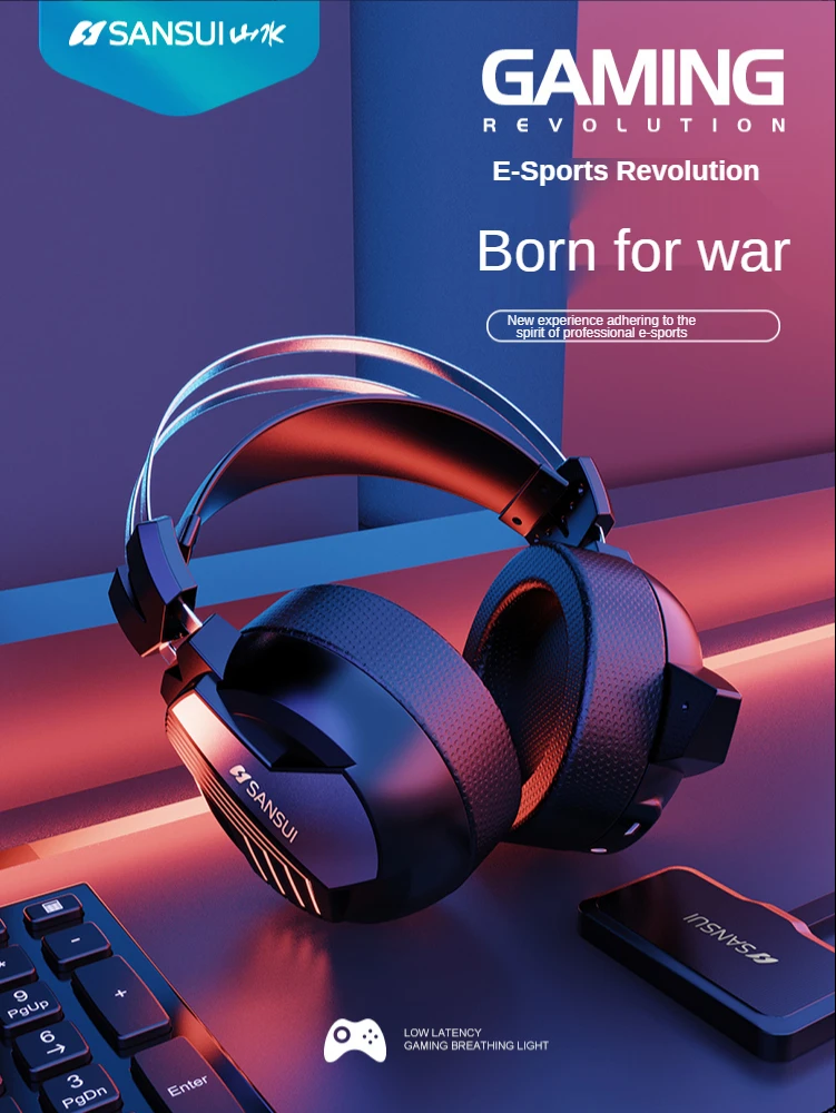 Беспроводные Bluetooth-наушники Sansui I6 складные наушники с активным шумоподавлением и