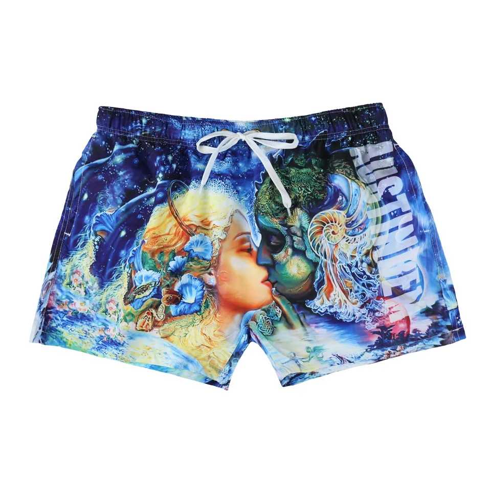 

Summer Men Beach Shorts Swim Briefs Quick Dry Swimsuits Shorts Bermuda Surf Board Sportswear Gay Swimwear Swimming Trunks