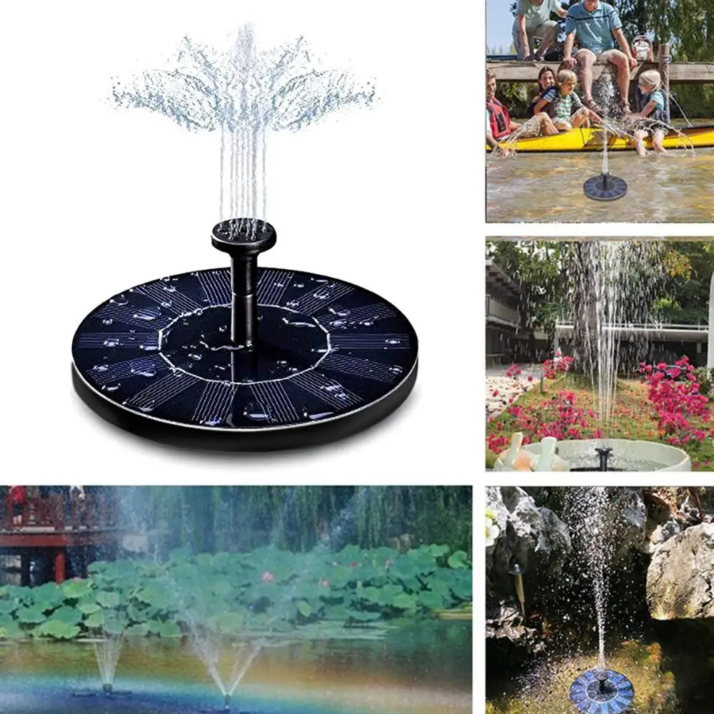 Насос для фонтана солнечная помпа сада внутреннего дворика микро-водяная