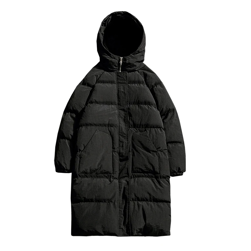 2021 Winter New Men's Fashion Casual Medium Length Large Size Cotton-Padded Men's Cashmere Thick Warm High Quality Down Jacket