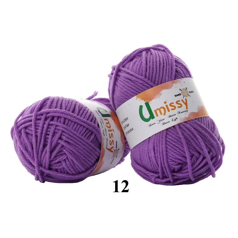 1pc 12 1 шт. пряжа для ручного вязания Хлопок Вязание Пряжа для Вязания Пряжи для Вязания Антистатические Мягкие Дешевые Пряжи Заводская Цена для Продажи 25 г - Цвет: 1pc 12