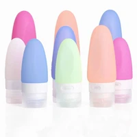 silicone shampoo shower gel lotion sub bottling tube squeeze tool travel bottles 3 sizes candy colored simple style
