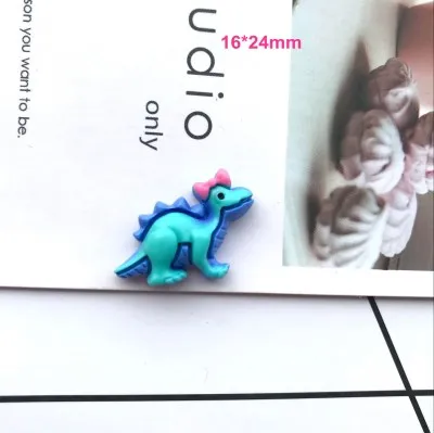 Светло-желтый Плоский backe Смола kawaii динозавр Единорог Diy украшение для мобильного телефона Аксессуары для детских волос аксессуары - Цвет: Светло-желтый