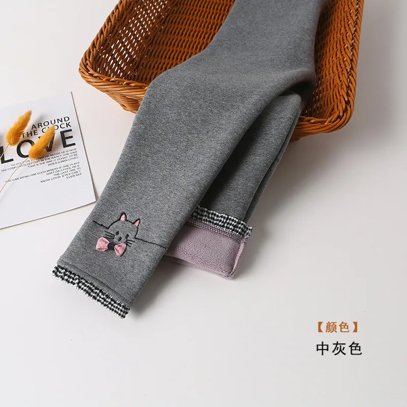 Зимние теплые штаны для девочек Детские утепленные вельветовые хлопковые