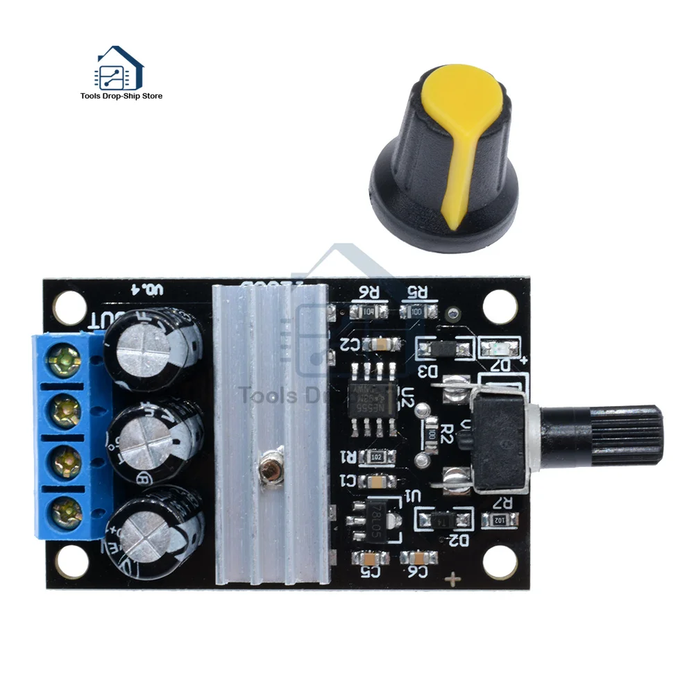 PWM 6V-28V 3A Φ регулятор Регулируемый переключатель управления скоростью вентилятор