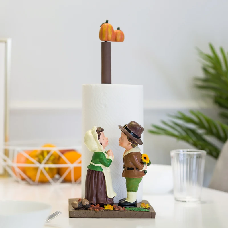 

American Cute Cartoon Figure Napkin Holder Kitchen Tissue Box Roll Paper Holder Towel Rack Home Decoration R3171