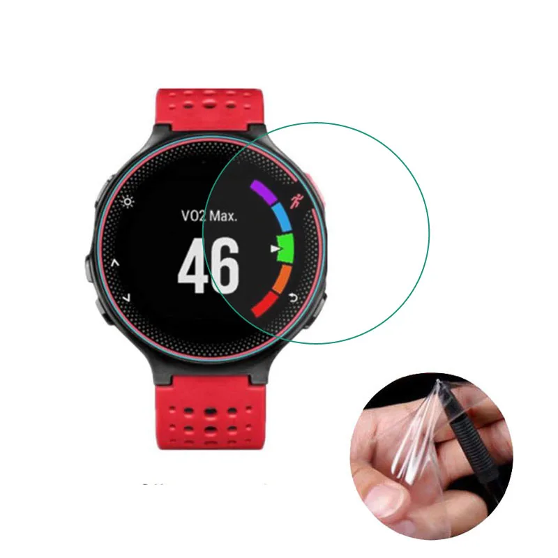 Мягкая прозрачная защитная пленка для смарт-часов Garmin Forerunner 220 225 230 235 620 FR235 (не