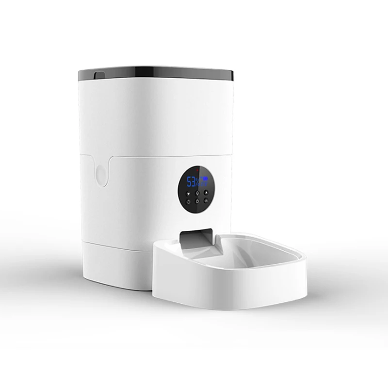 4L Cat автоматические кормушки белый Цвет с прозрачным видео голос Собака Смарт 2 4G