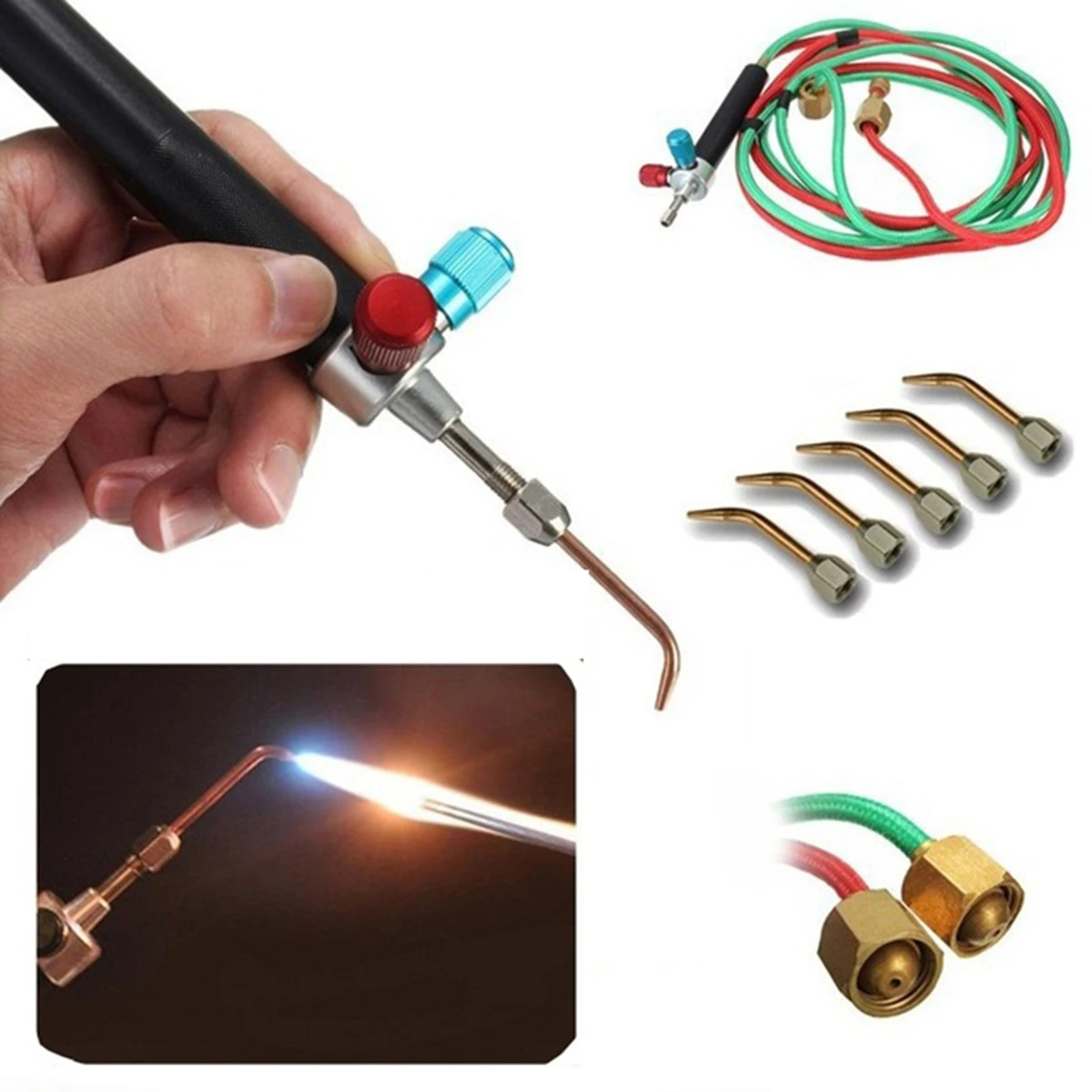 Мини газовый фонарь кислородный ацетиленовый пистолет сварочный инструмент для