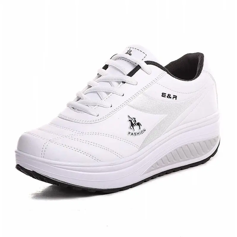 

Waterproof Travel Women Platform Casual Shoes Spring Thick Bottom Increased Casual Sneakers Ladies Flats Shoes