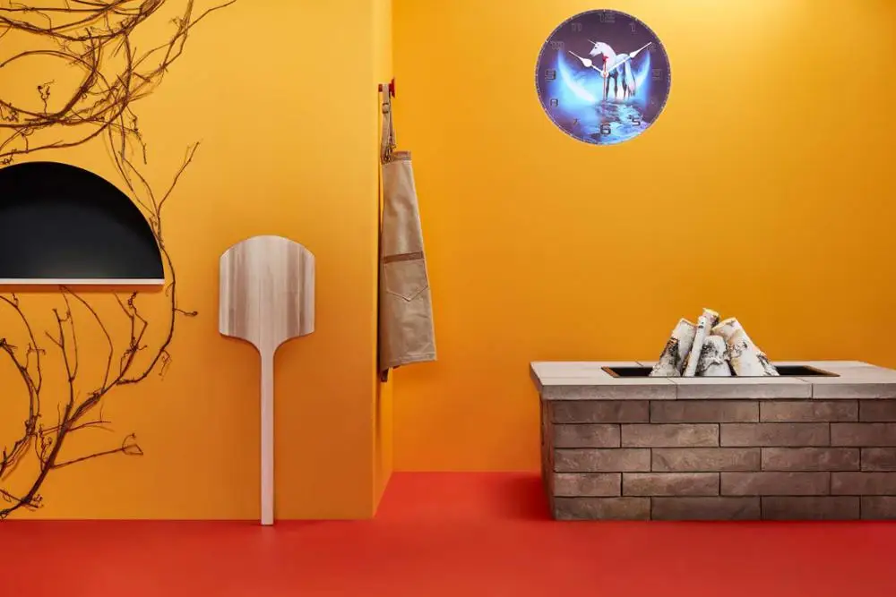 Деревянная стена в стиле ретро с единорогом тихая большая винтажная красочная