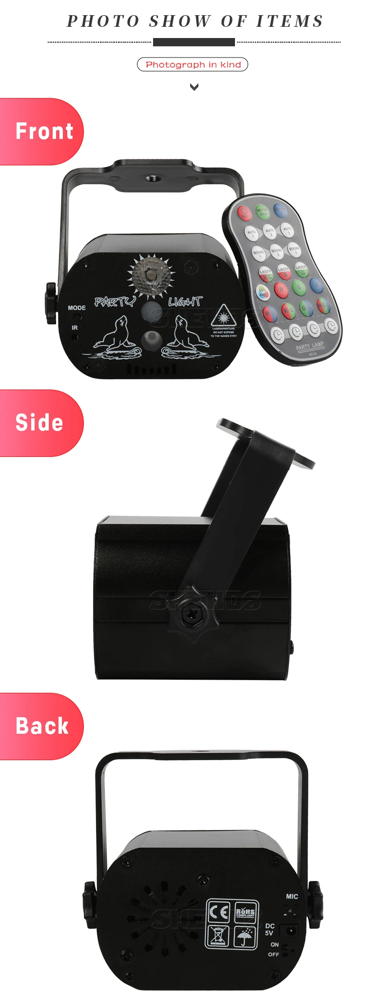Светодиодный лазерный стробоскоп 4в1 DMX512 сценический эффект света хорошо подходит для DJ диско день рождения вечеринки свадьбы/Рождество украшения клубов и бара