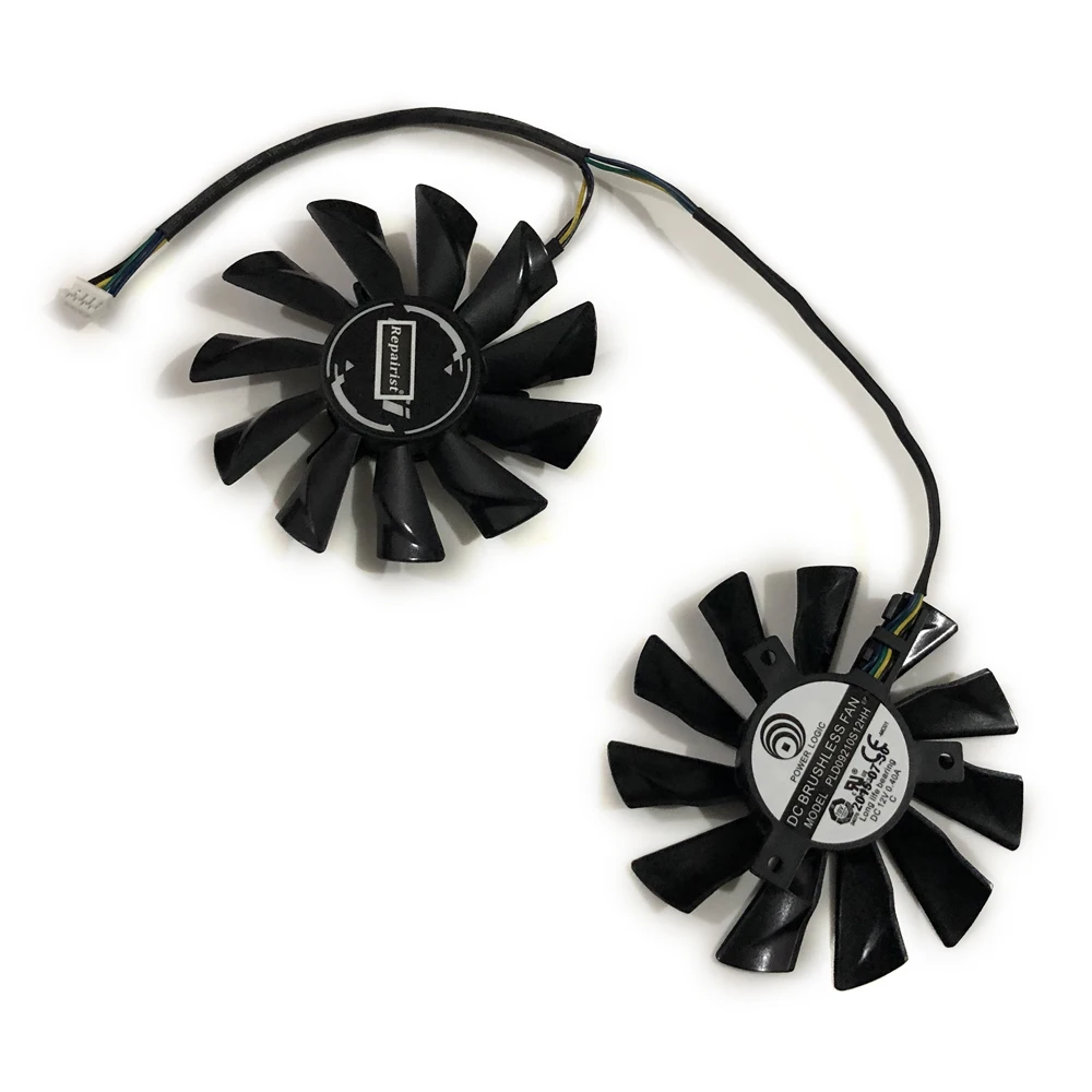 1 комплект PLD09210S12HH GTX960 охлаждающий вентилятор GPU для MSI GeForce GTX 950 2GD5T OCV2 960 Grahics