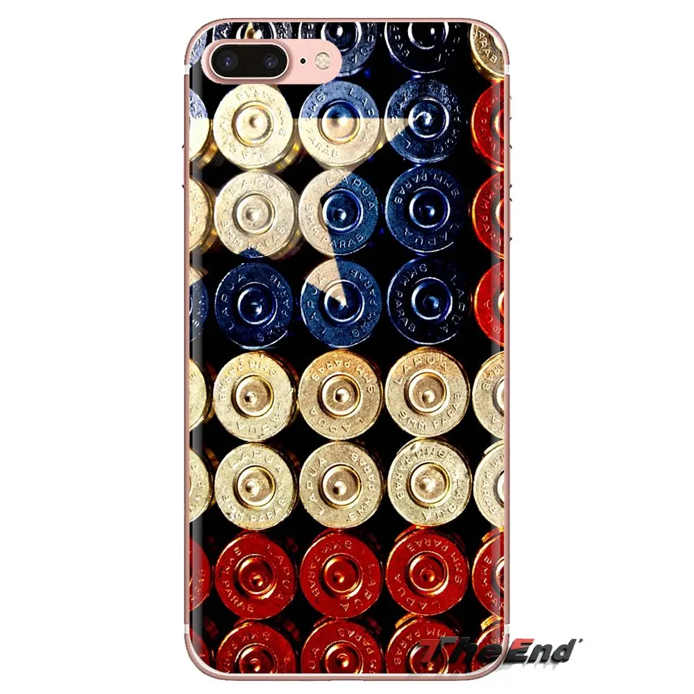 Loose Gold Bullets gun Bullet Transparent Soft Case For Xiaomi Mi4 Mi5 Mi5S Mi6 Mi A1 A2 5X 6X 8 9 Lite SE Pro Max Mix 2 3 2S |