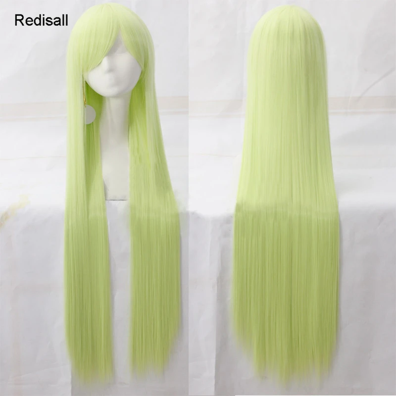 Парик Gekijouban 1 2 3 сделано в Abyss Riko косплей желтый зеленый 100 см длинные прямые