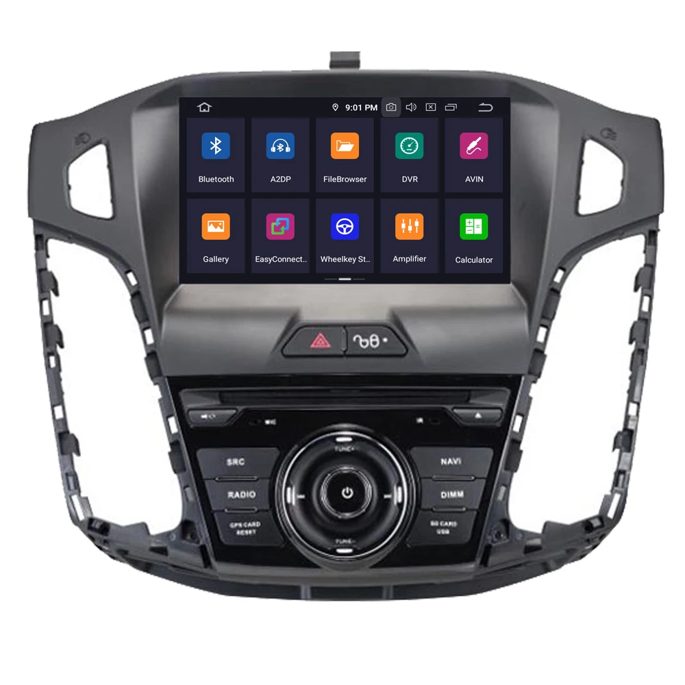 Автомобильный мультимедийный плеер RoverOne для Ford Focus 3 2012 2013 Android 9,0 4G+ 64G Авторадио DVD Радио Стерео gps навигация