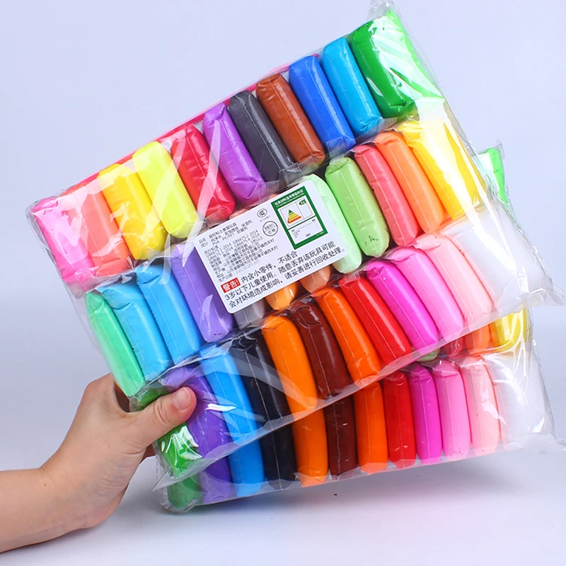 

Hot 36 Colors Super Light Slimes Kids Air Dry Plasticine Modeling Clay Handmade Educational 5D Toy For Children Gift