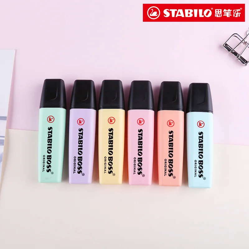 Набор ручек-хайлайтеров Stabilo Pastel Меловые маркеры текстовые хайлайтер школьная