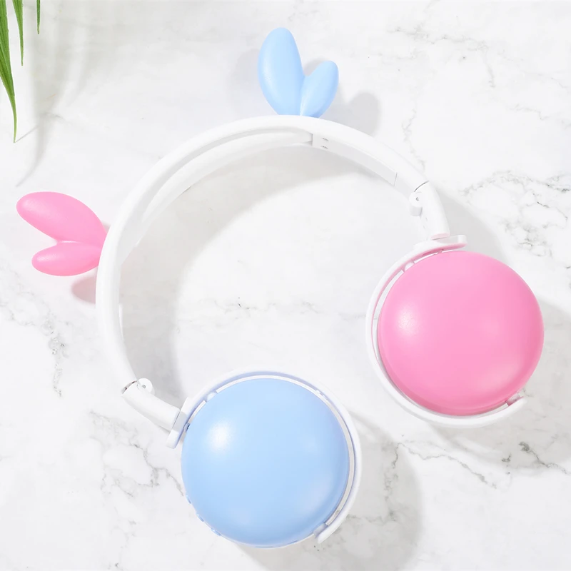 Наушники с кошачьими ушками Bluetooth 5 0 Молодежные наушники микрофоном поддержка