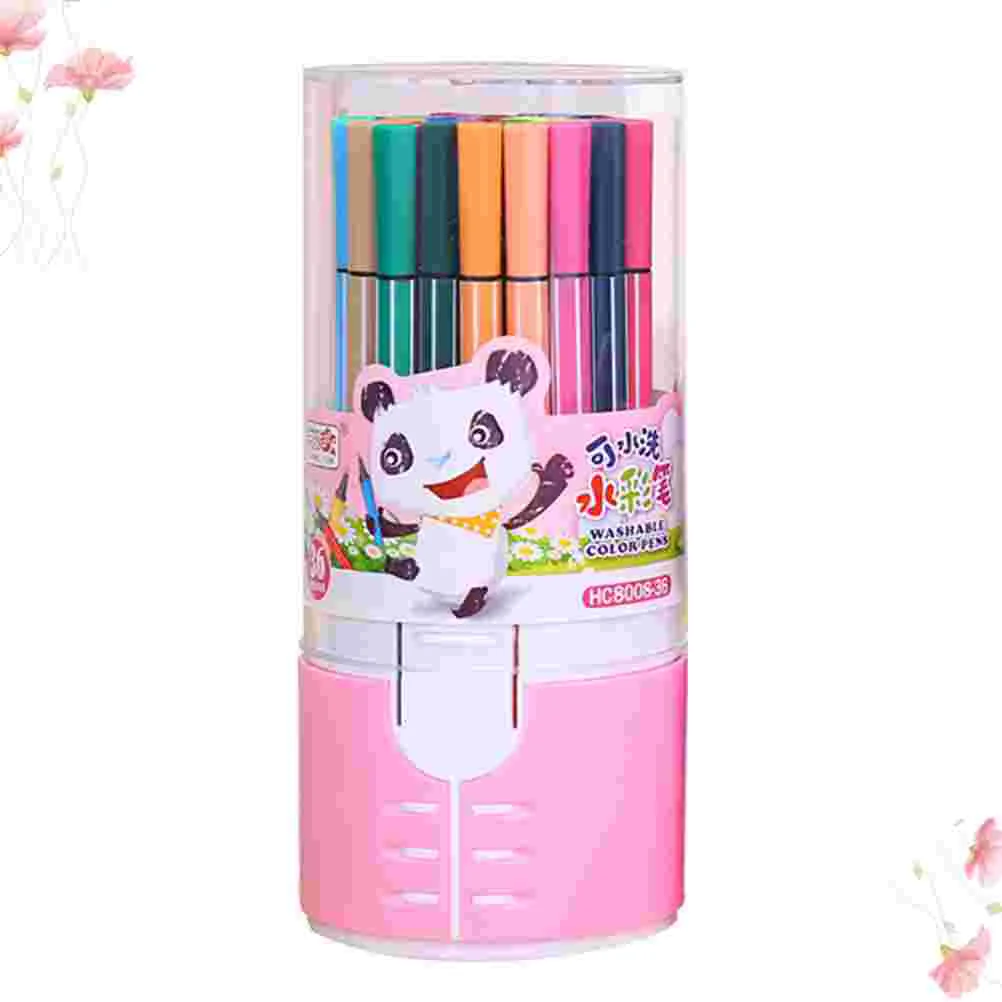 

Стирающаяся ручка с кисточкой, 24 цвета, мультяшный рисунок, для детей, студентов, 1 набор