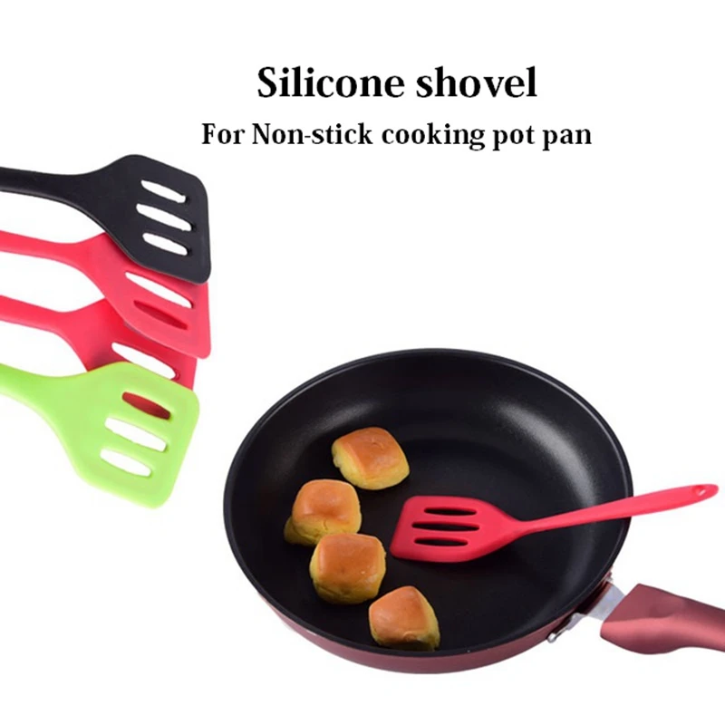 Кухонная утварь посуда термостойкая силиконовая лопатка для сковородки