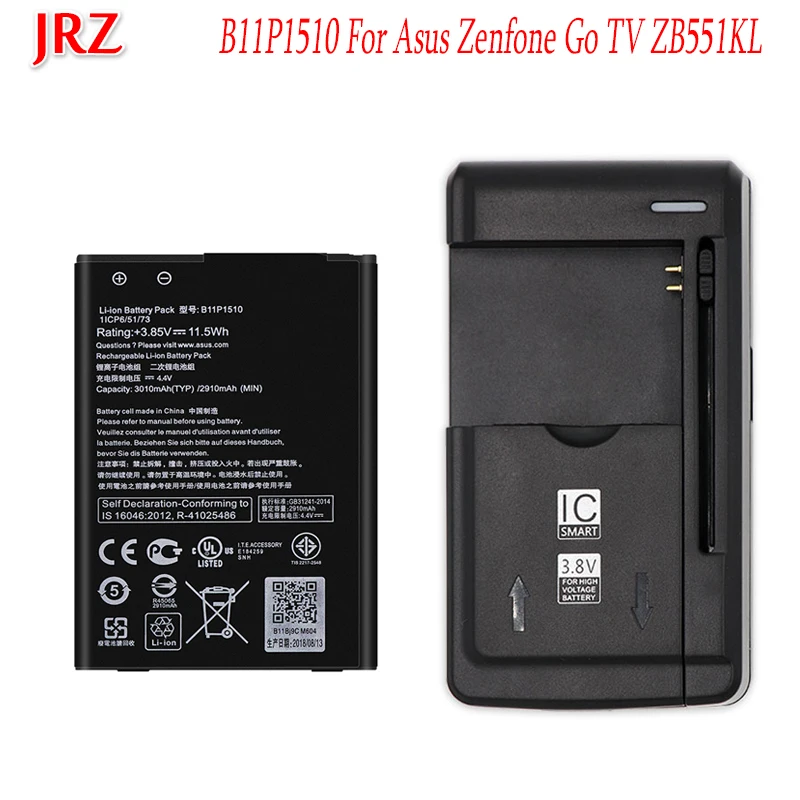 1 шт. аккумулятор + зарядка 3010 мА/ч для Asus Zenfone Go TV ZB551KL X013DB батарея B11P1510 мобильный