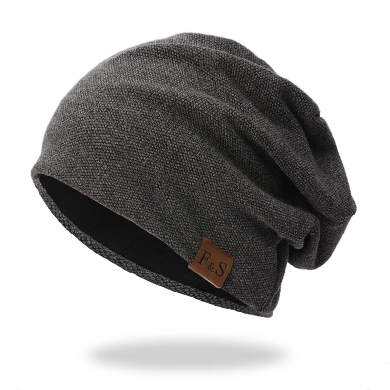 

Beanies Cap Casual Lightweight Thermal Elastic Knitted Cotton Warm Hat Autumn Winter Sports Keep warm cap