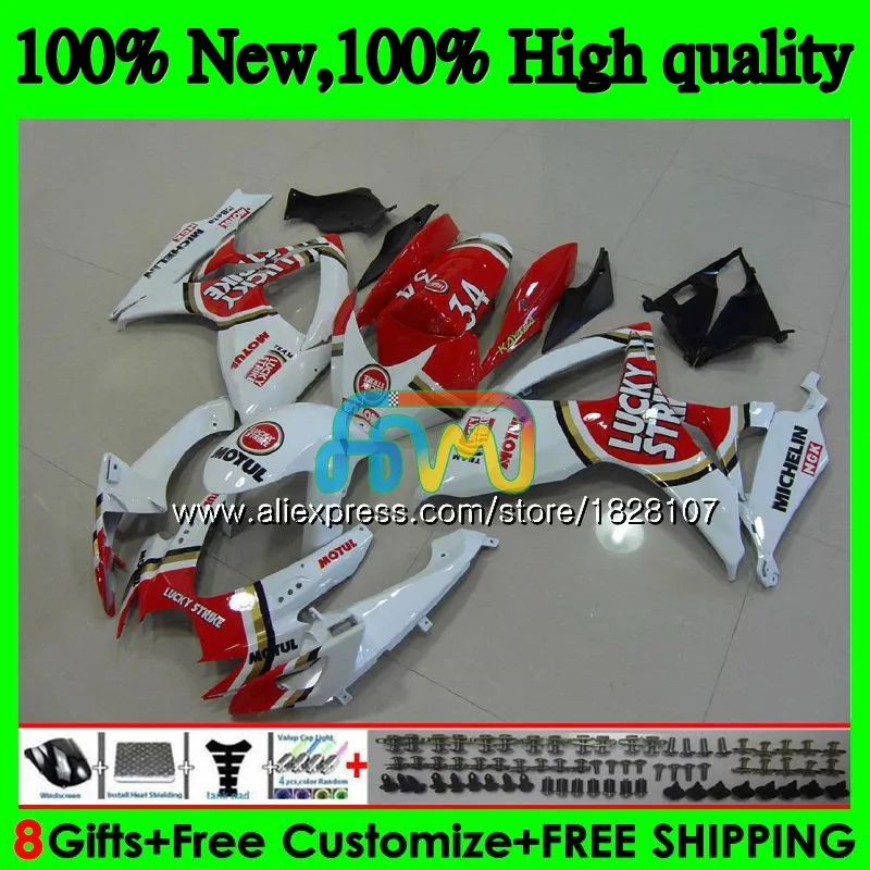 

600/750CC For SUZUKI GSXR 600 750 CC GSX R750 GSX-R600 06 07 37BS.33 GSXR600 GSXR-750 K6 GSXR750 2006 Lucky Strike 2007 Fairings