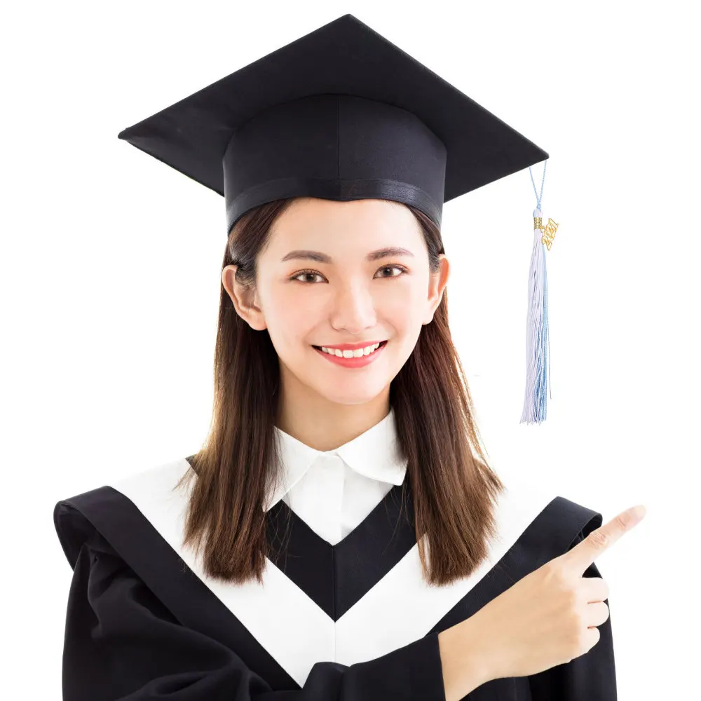 

6pcs Bachelor Hat Pendants 2021 Graduation Cap Hanging Pendant Tassel