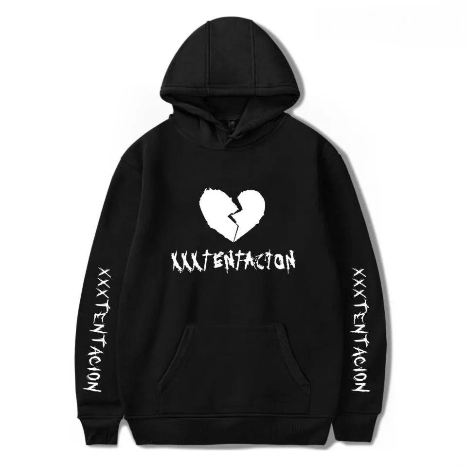 XXXTentacion Hoodies Hip Hop Fashion Letter Print Streetwear Popular Men Women Loose Sweatshirt Revenge Couple | Женская одежда