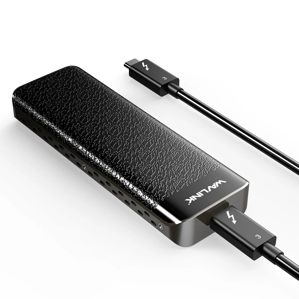 Внешний SSD корпус Wavlink USB C Thunderbolt 3 NVME разъем NVMe Type отличное рассеивание
