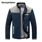 NaranjaSabor новые мужские Лоскутные повседневные куртки 2020 Весна Осень Мужские приталенные модные спортивные мужские бейсбольные куртки N717