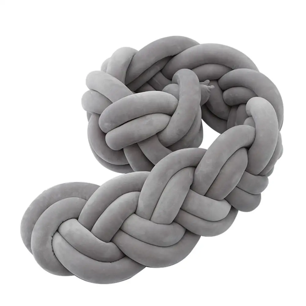 Детский бампер кровать коса узел Подушка для младенцев Bebe защита кроватки