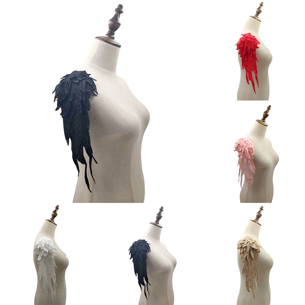 Водорастворимое кружево на цветочной вышивкой крыльями узоры DIY кружевные