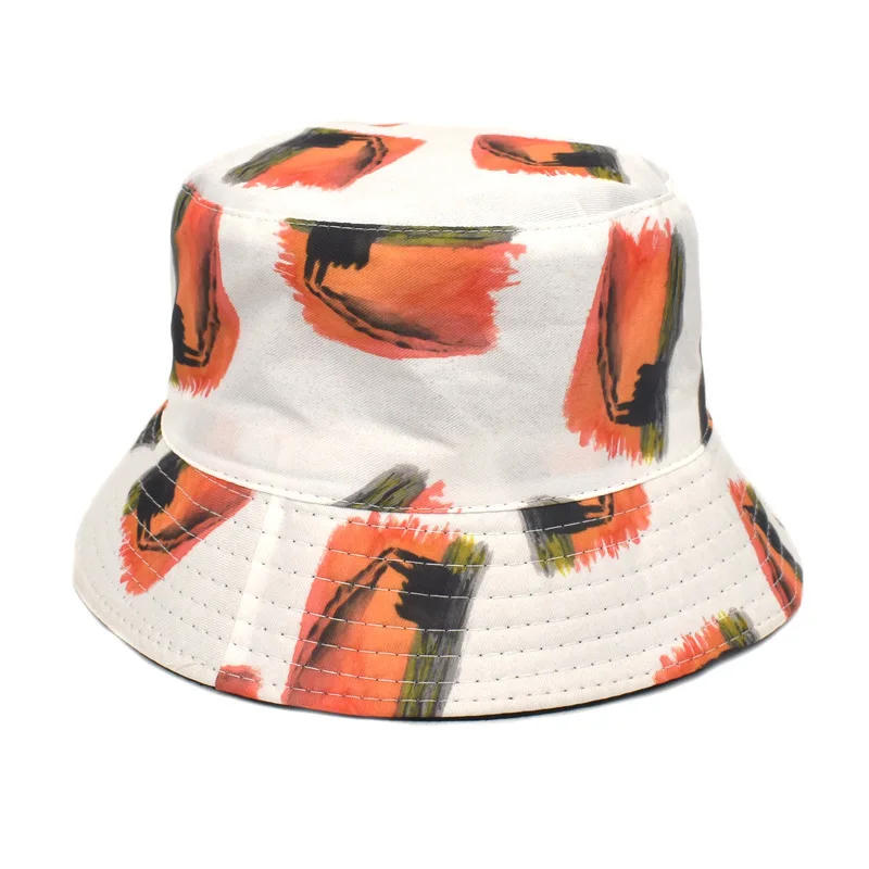 Fashion Print Bucket Caps Summer Foldable Sunscreen Fisherman's Panama Hats 2021 Man Woman Causal Hip Hop Buckets Hat |