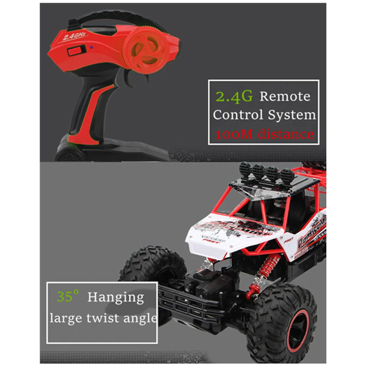 Большие 37 см 4WD RC автомобили обновленная версия 2,4G радиоуправляемые игрушечные машинки RC багги~ скоростные грузовики внедорожные Грузовики Игрушки для детей