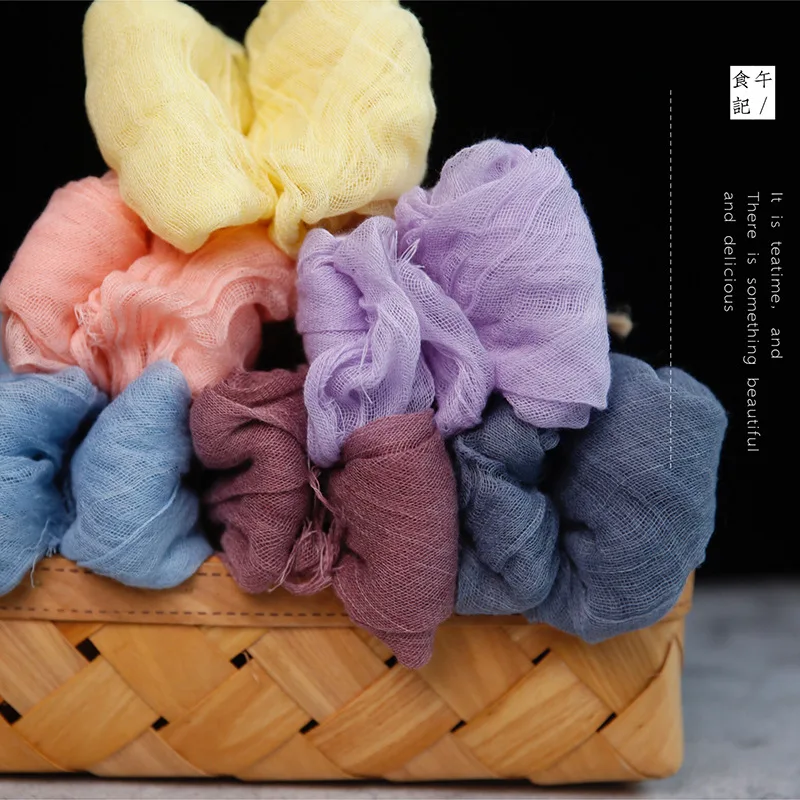 

INS DIY Stretch Gauze Scarf 7 Colors Photography Background Soft Gauze for Gift Fruit Food Background Fotografia Photo Backdrops
