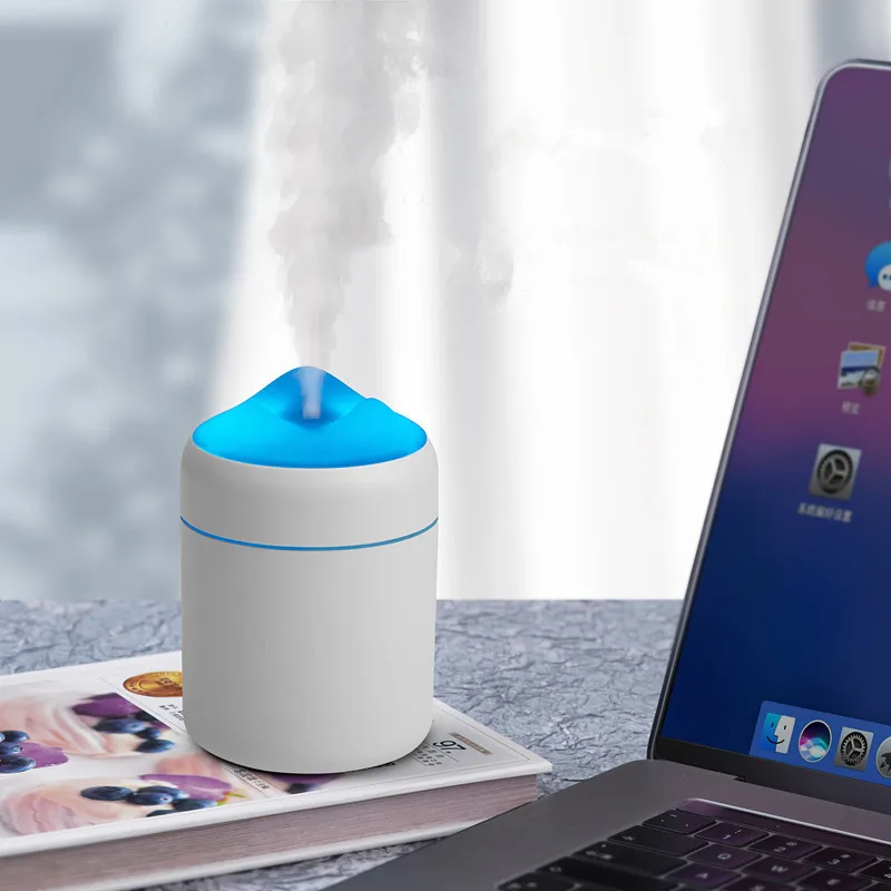 

Volcanic Shape Mini Air Humidifier 250ML Aroma Essential Oil Diffuser for Home Car USB Fogger Mist Maker with LED Night Lamp