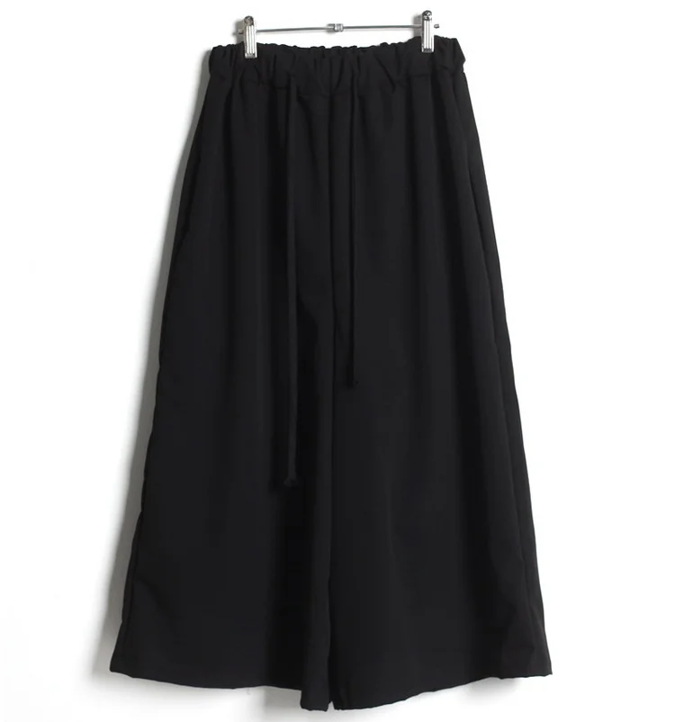 

20 summer may new men's fashion wide bandage super loose wide leg pants wide pants