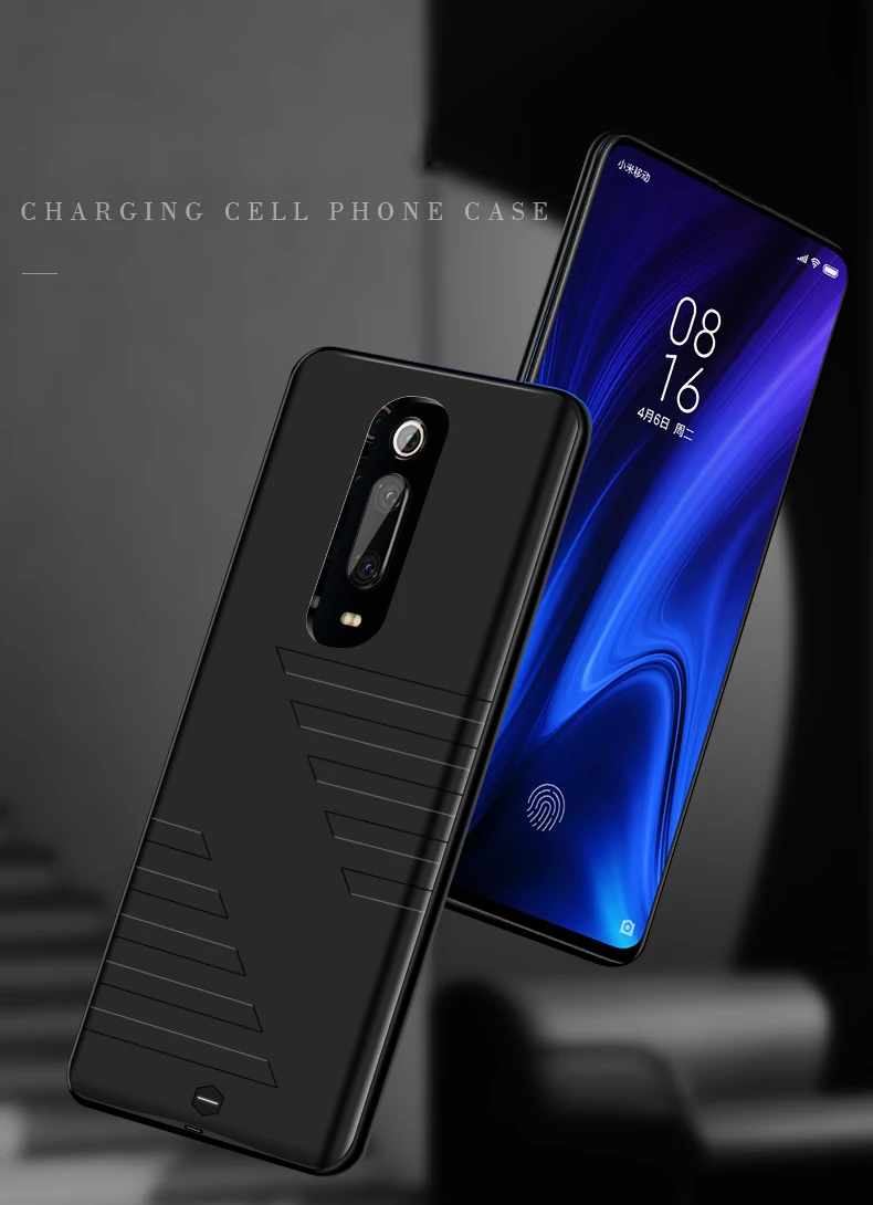 5500 мАч батарея зарядное устройство чехол для Xiaomi Mi 9T Redmi K20 Pro Силиконовый